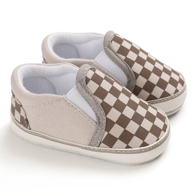 Mini Checker Sem Cadarço | Tênis Infantil Xadrez Estilo Skate Unissex