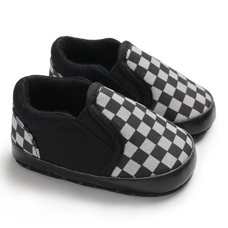 Mini Checker Sem Cadarço | Tênis Infantil Xadrez Estilo Skate Unissex