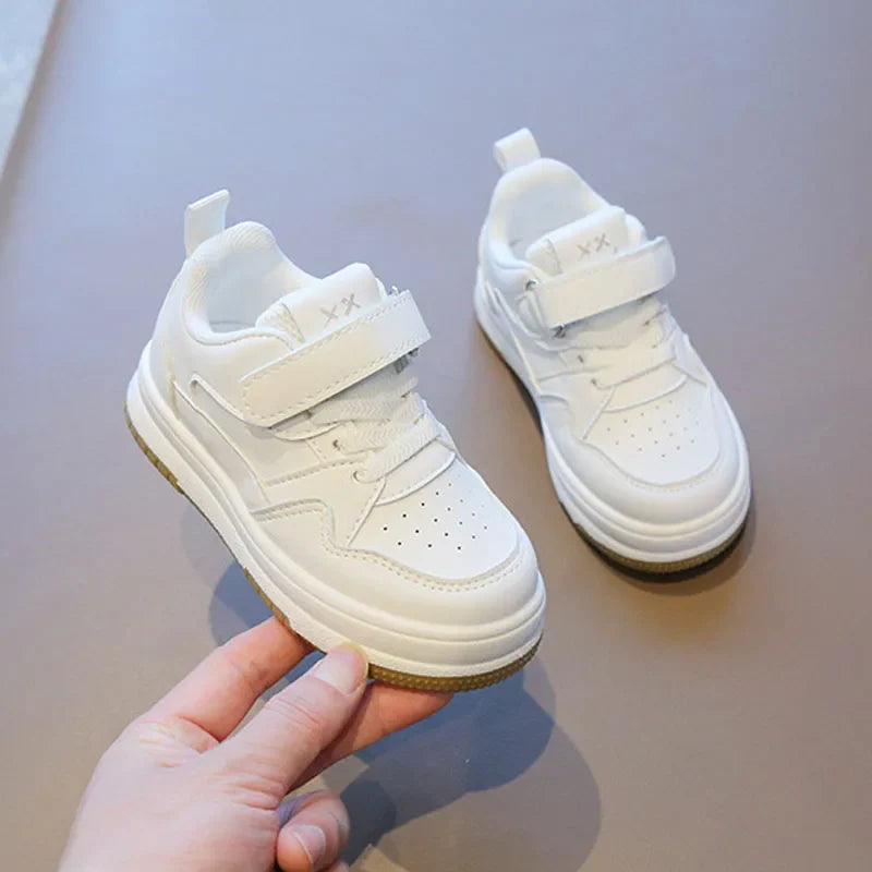 Mini Ace  | Tênis Infantil Casual Branco Unissex com Velcro