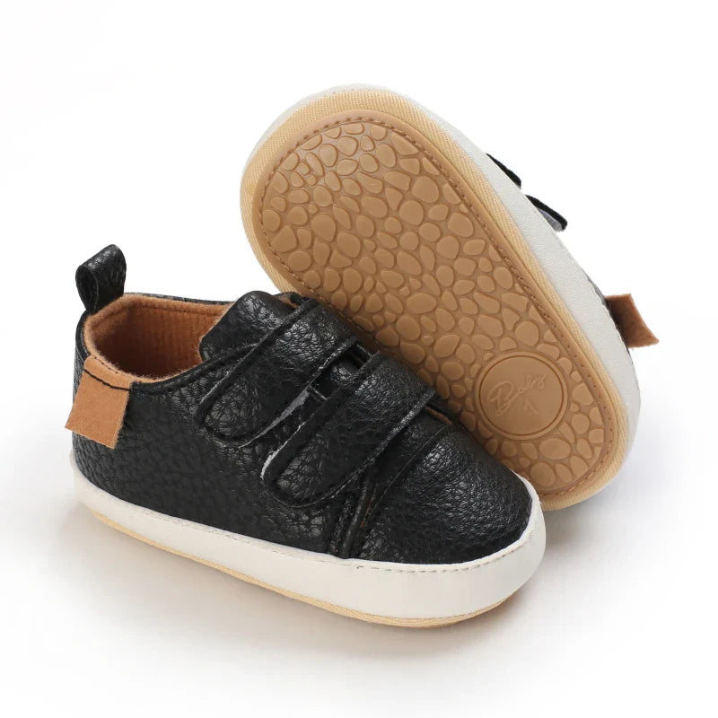 Mini Haven | Tênis Infantil Unissex Casual Caramelo com Velcro Antiderrapante