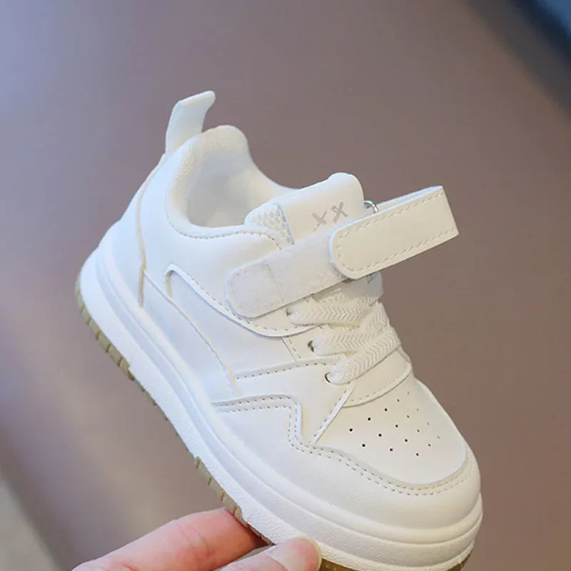 Mini Ace  | Tênis Infantil Casual Branco Unissex com Velcro