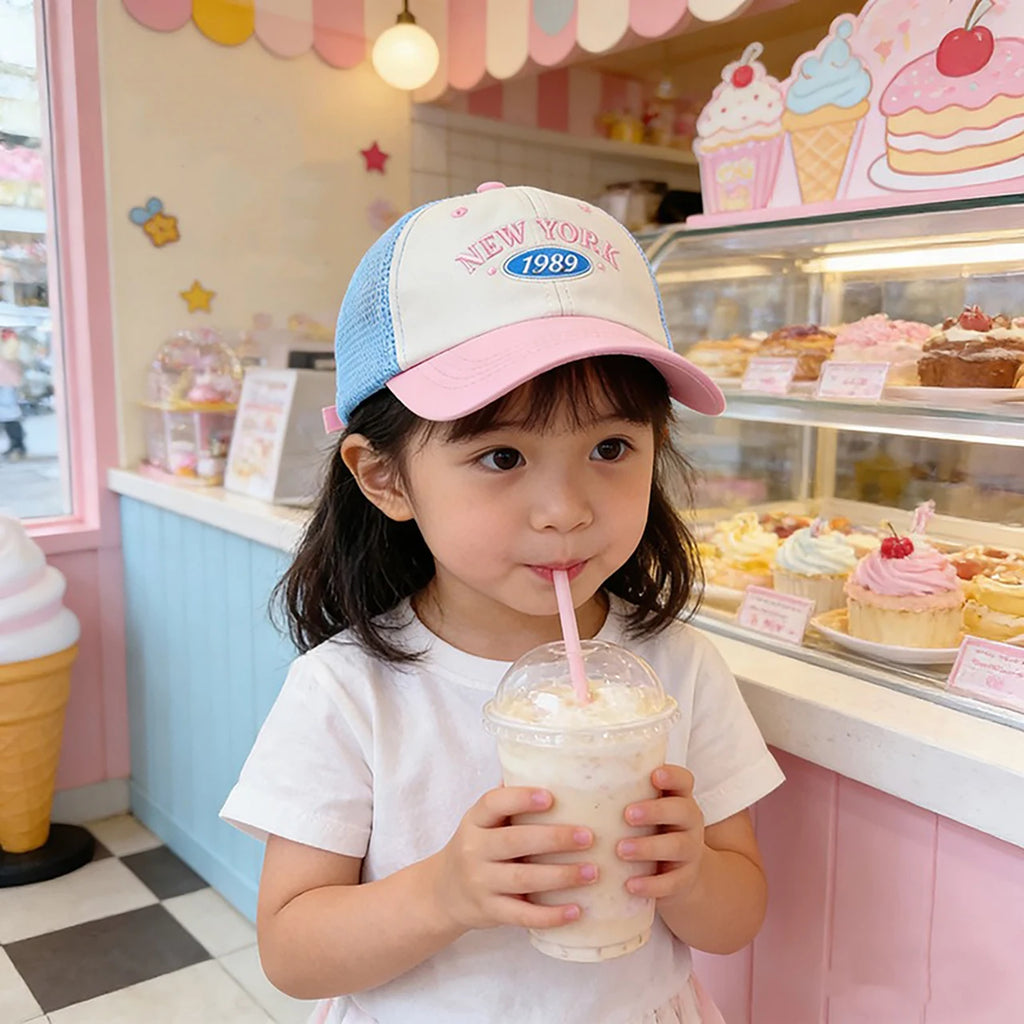 Mini York | Boné Infantil Tela Respirável com Proteção Solar Ajustável