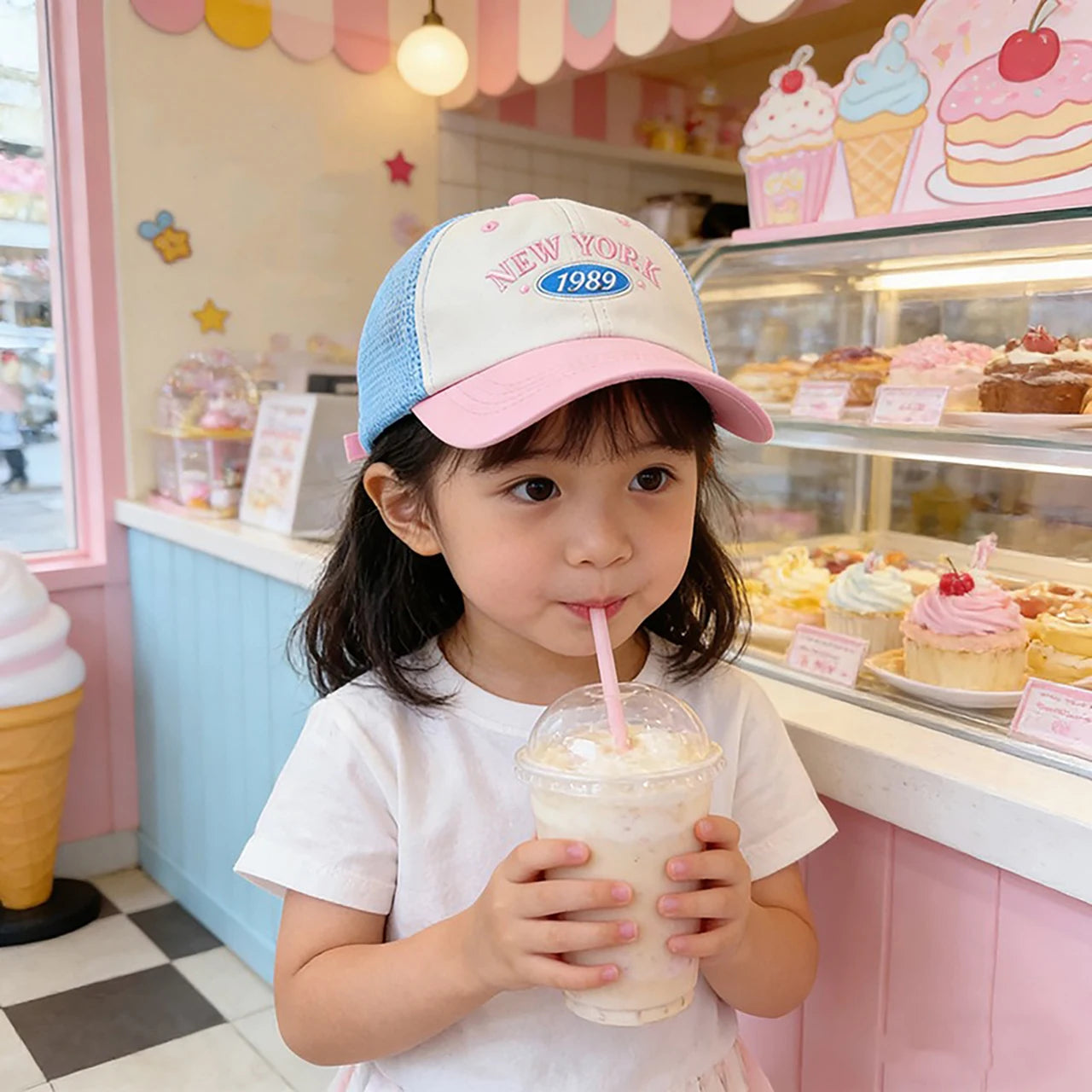 Mini York | Boné Infantil Tela Respirável com Proteção Solar Ajustável