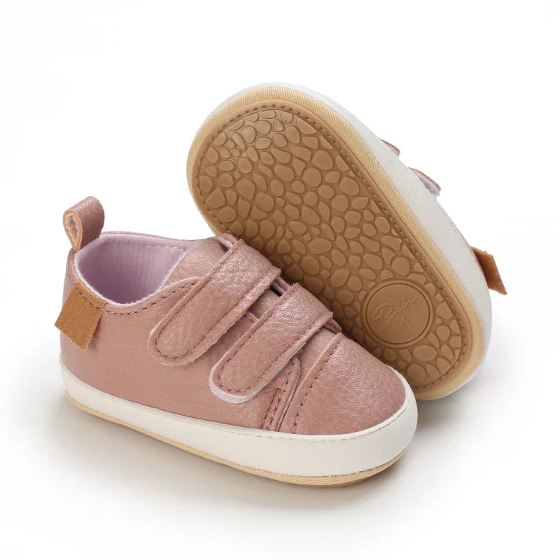 Mini Haven | Tênis Infantil Unissex Casual Caramelo com Velcro Antiderrapante