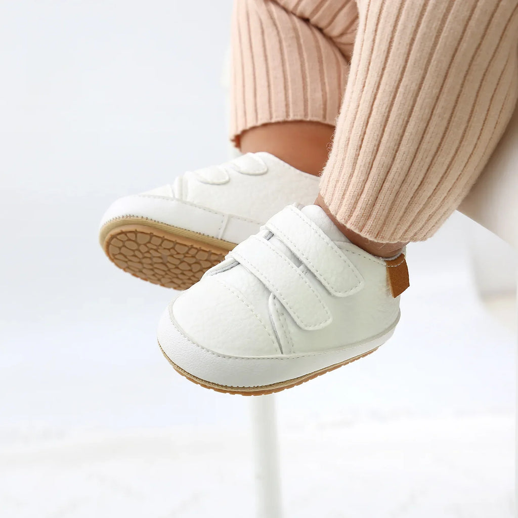Mini Haven | Tênis Infantil Unissex Casual Caramelo com Velcro Antiderrapante