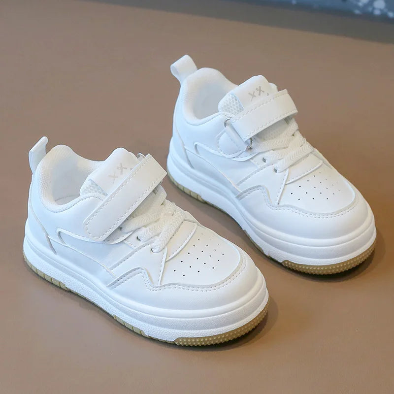 Mini Ace  | Tênis Infantil Casual Branco Unissex com Velcro