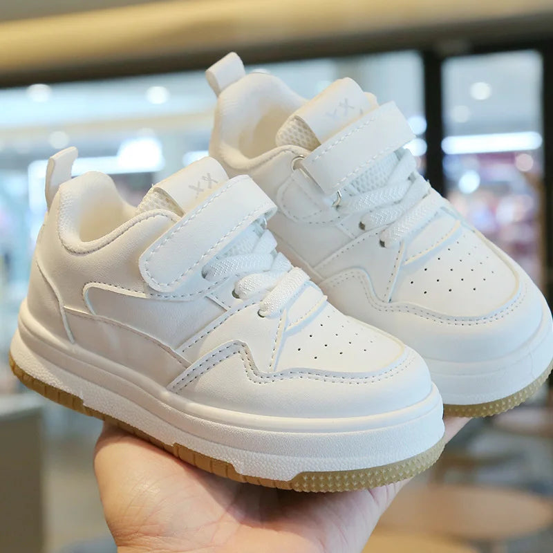 Mini Ace  | Tênis Infantil Casual Branco Unissex com Velcro