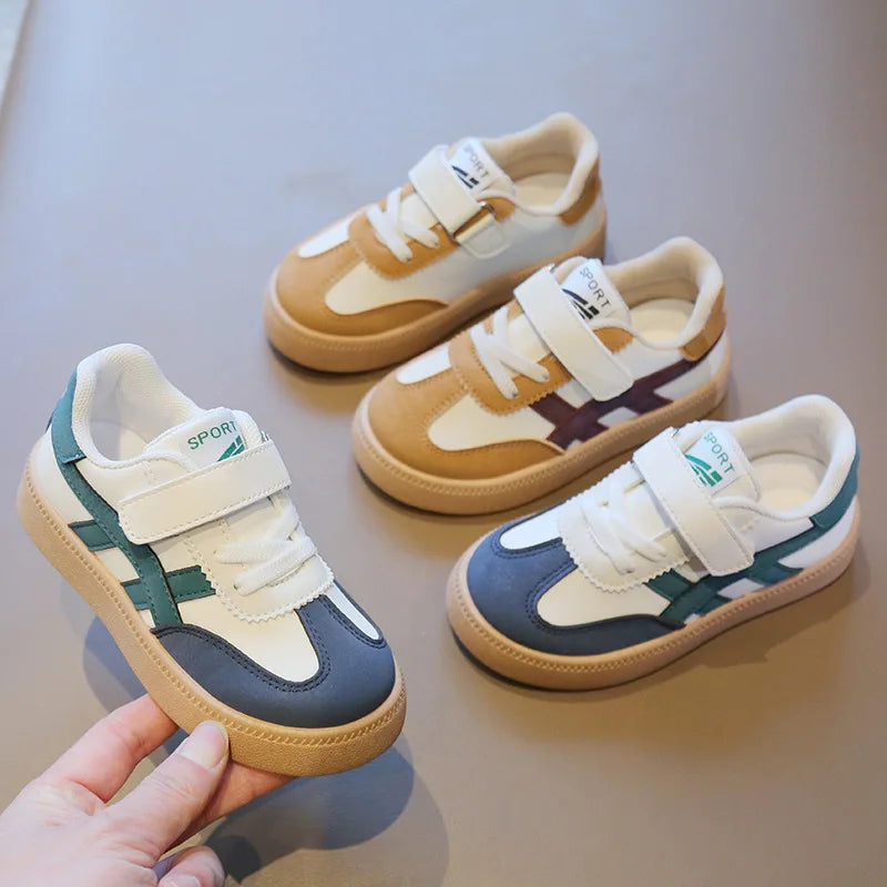 Court Street |Tênis Infantil Casual Unissex com Velcro