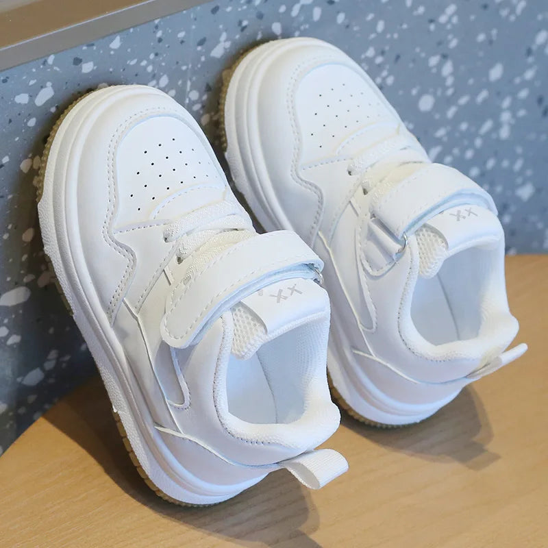 Mini Ace  | Tênis Infantil Casual Branco Unissex com Velcro