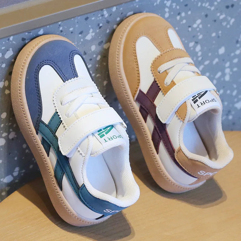 Court Street |Tênis Infantil Casual Unissex com Velcro