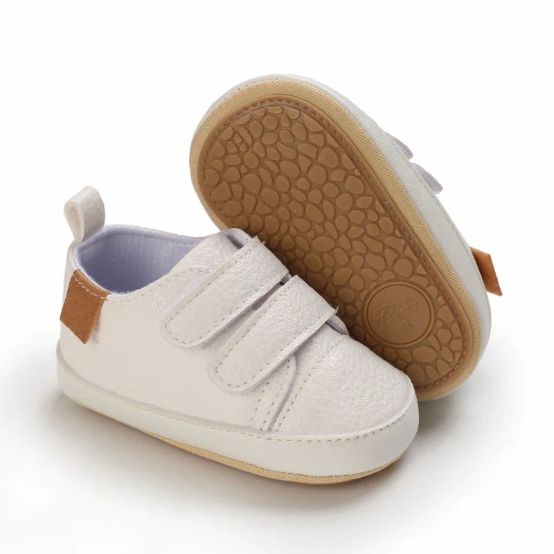 Mini Haven | Tênis Infantil Unissex Casual Caramelo com Velcro Antiderrapante