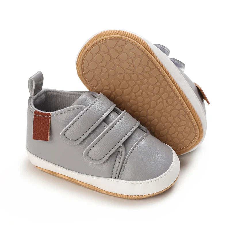 Mini Haven | Tênis Infantil Unissex Casual Caramelo com Velcro Antiderrapante