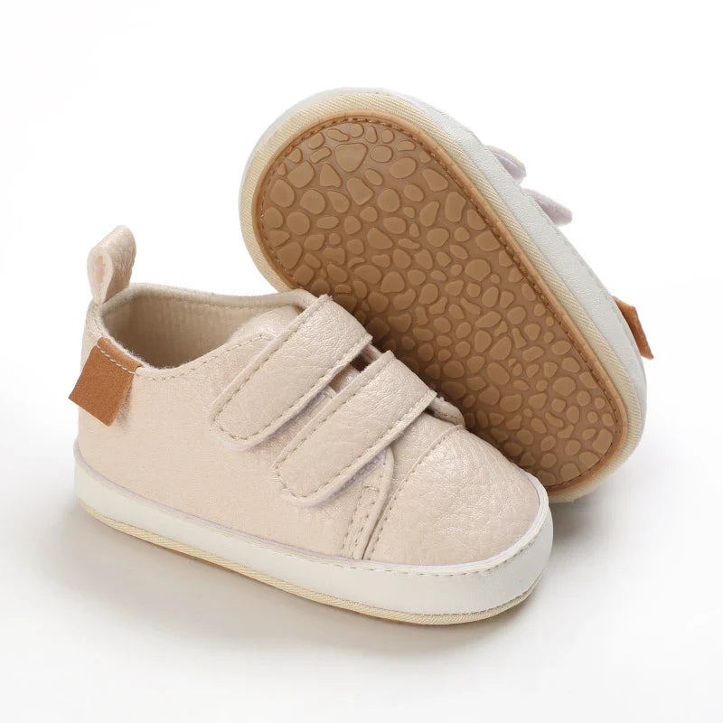 Mini Haven | Tênis Infantil Unissex Casual Caramelo com Velcro Antiderrapante